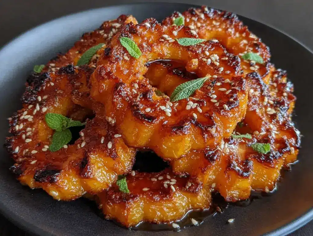 crispy roasted delicata squash rings - featured image