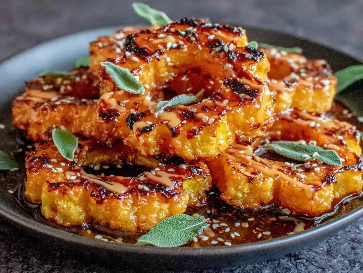 crispy roasted delicata squash rings preparation steps