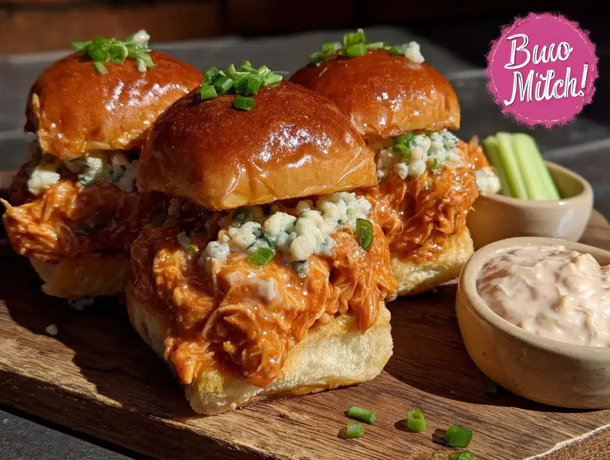 crockpot buffalo chicken sliders preparation steps