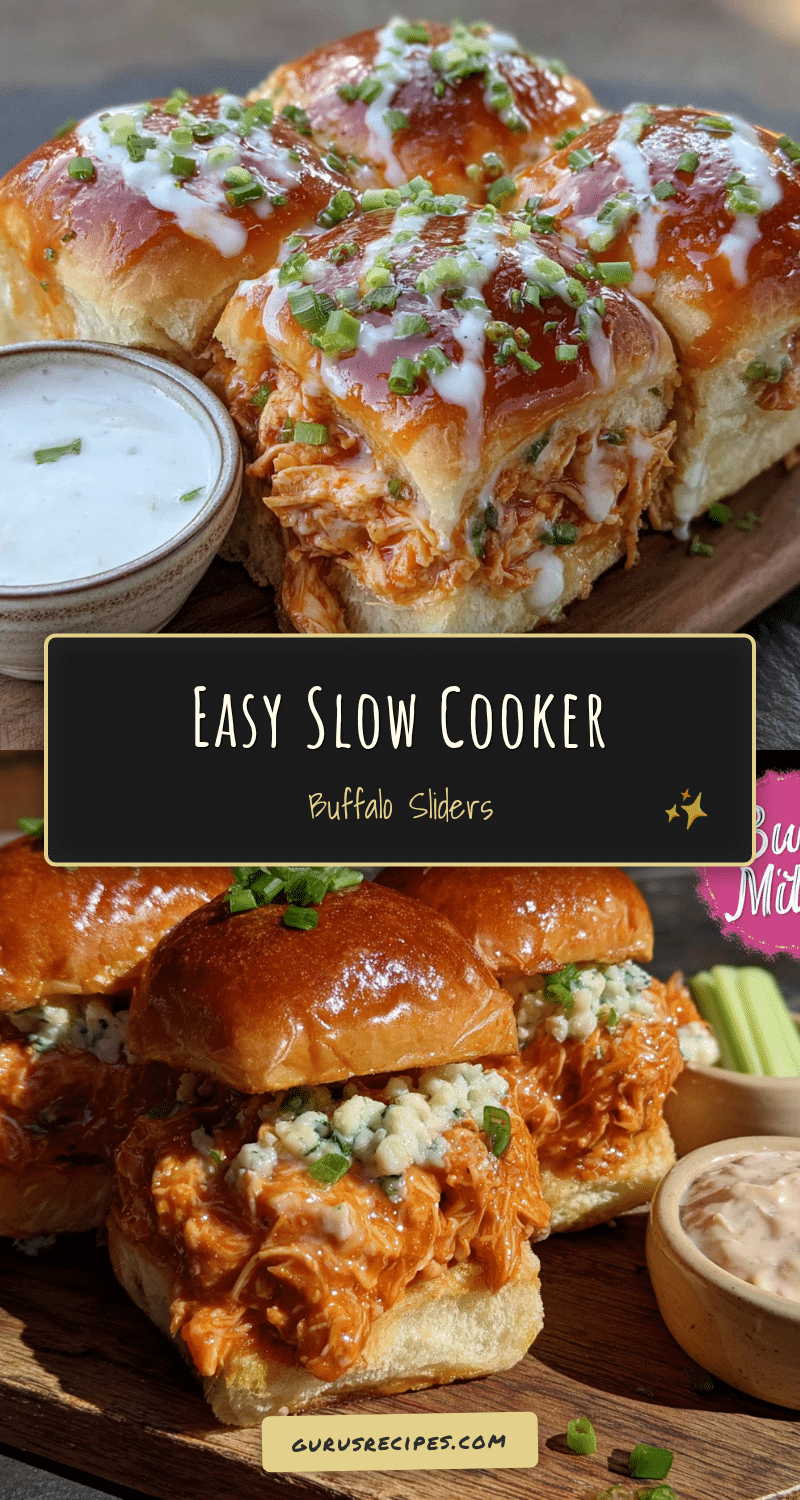 crockpot buffalo chicken sliders recipe