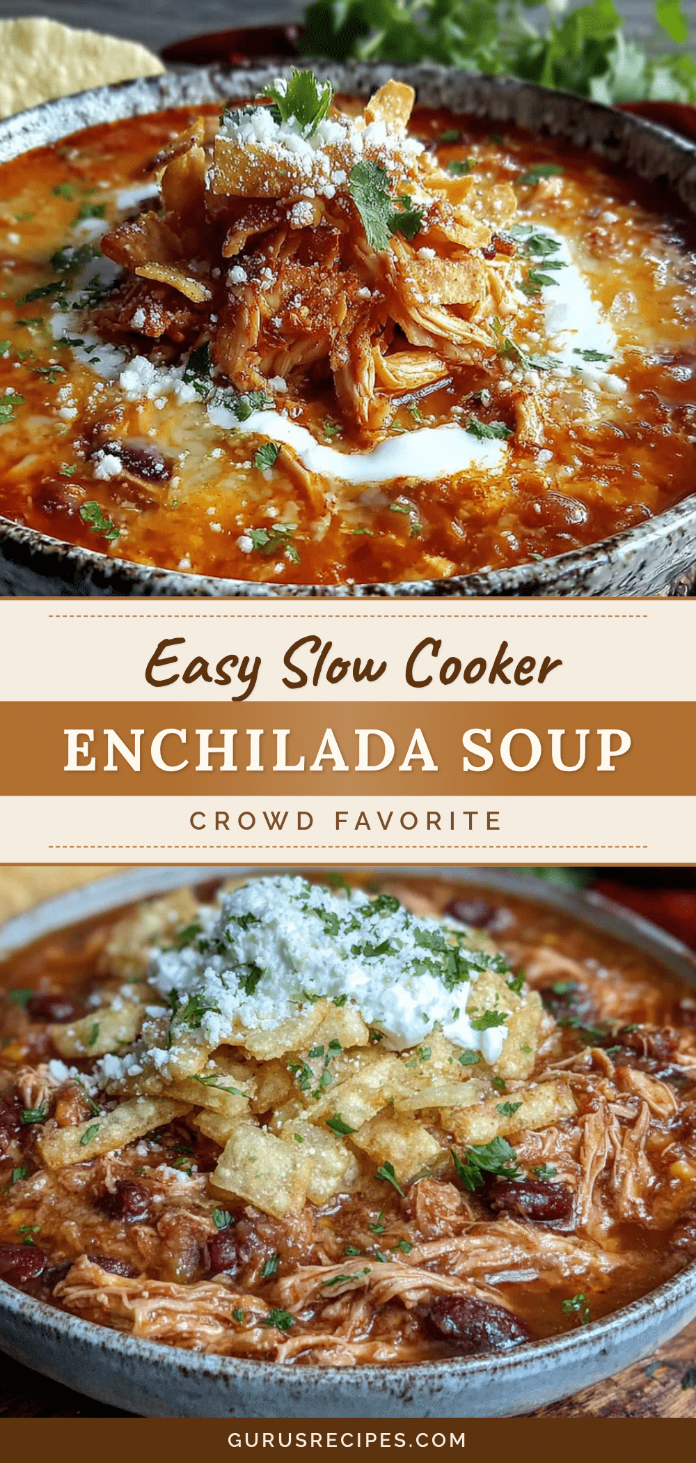 crockpot chicken enchilada soup recipe