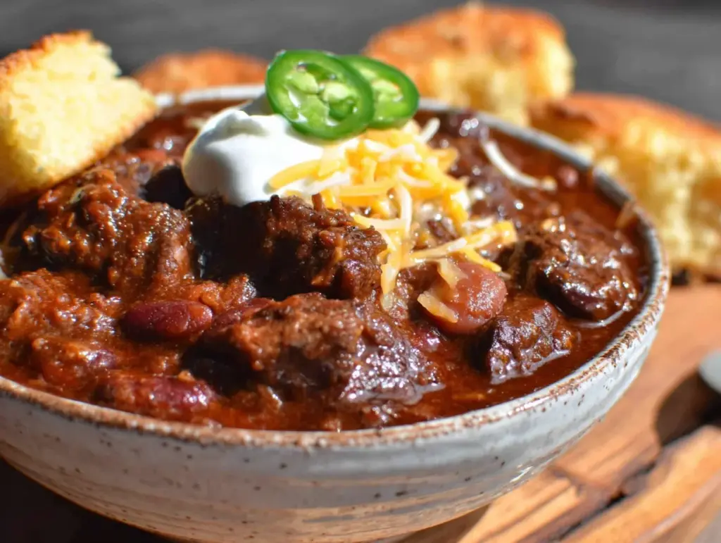 Crockpot Chili for Football Sundays - featured image