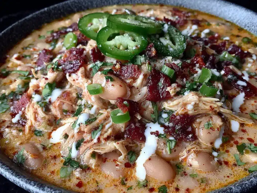 crockpot white chicken chili - featured image