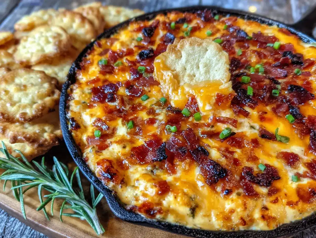 easy cheesy bacon ranch tailgate dip preparation steps
