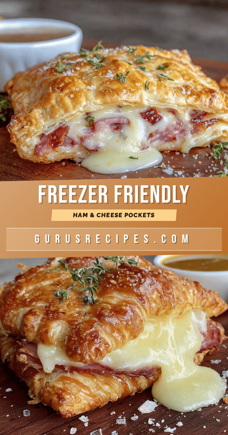 Easy Freezer-Friendly Ham and Cheese Pockets recipe