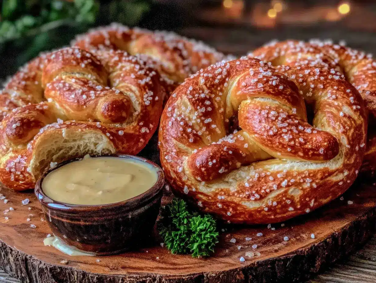 Easy Homemade German Soft Pretzels with Beer Cheese preparation steps