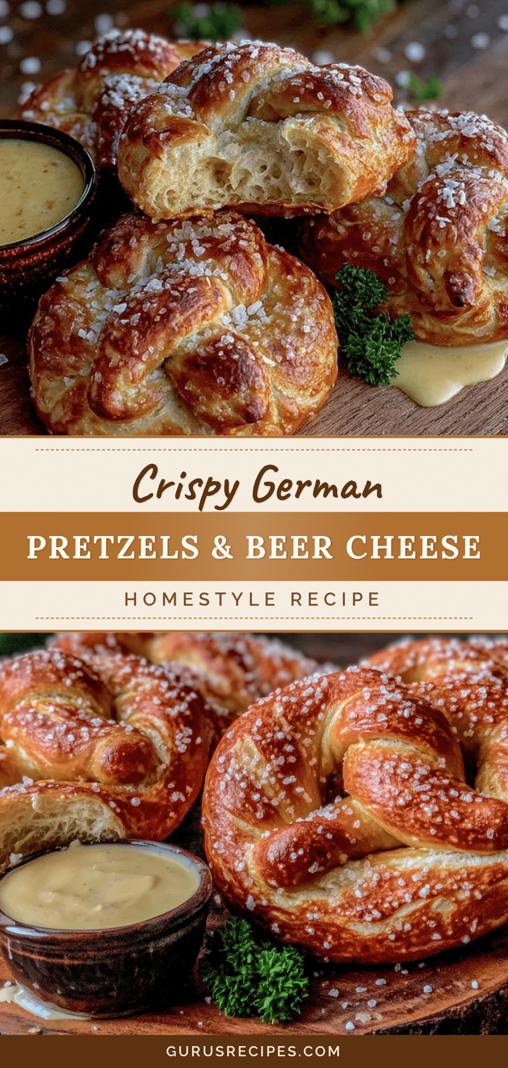 Easy Homemade German Soft Pretzels with Beer Cheese recipe