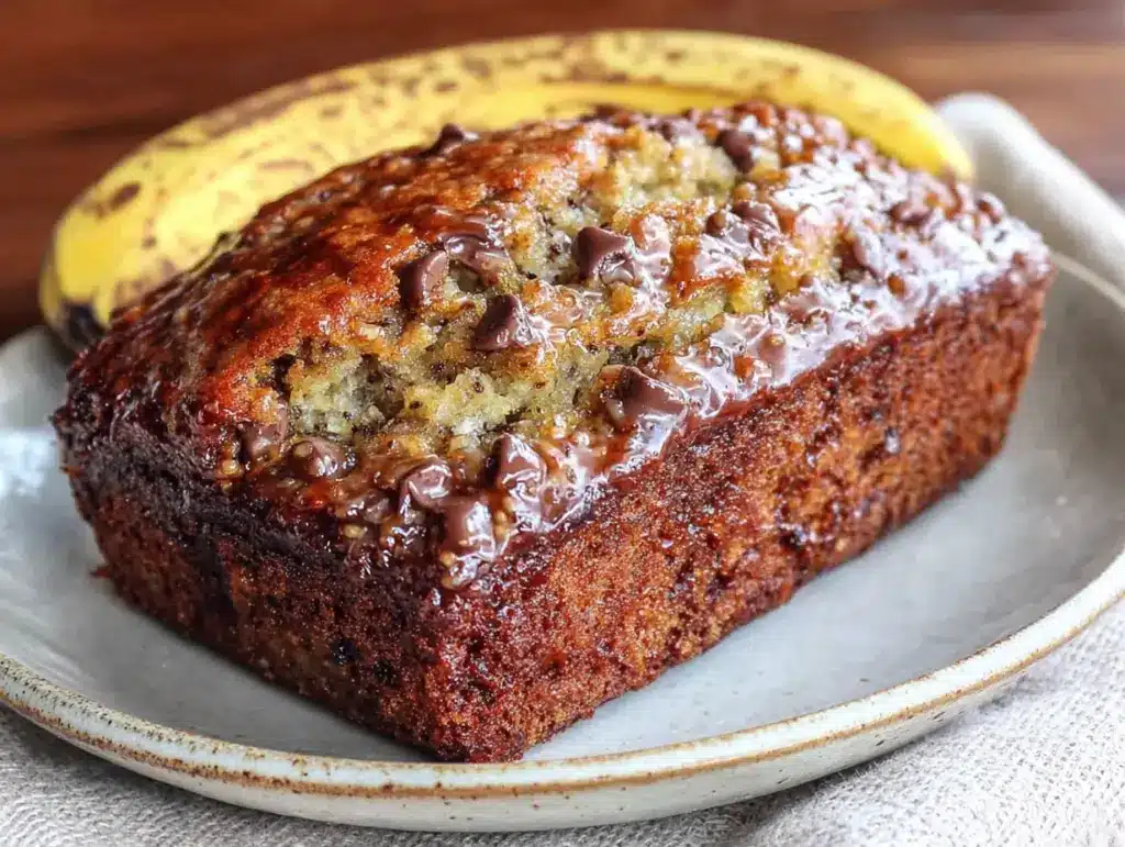 easy one-bowl banana bread - featured image