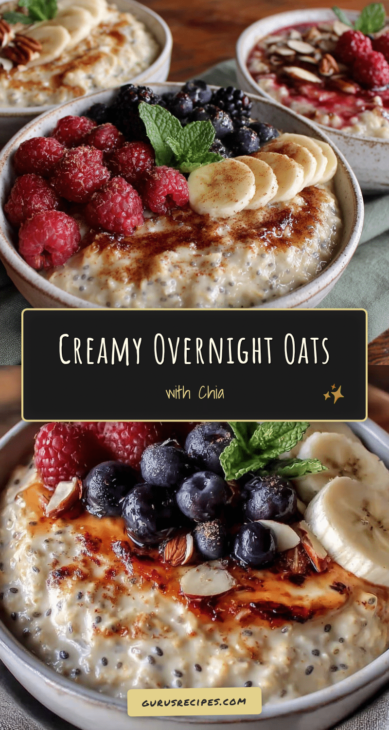 easy overnight oats with chia seeds recipe