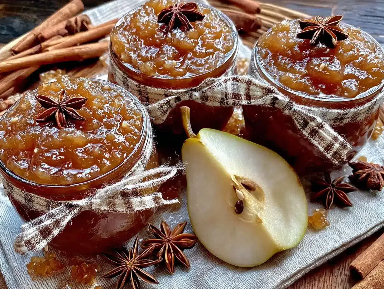 easy small batch spiced pear preserves recipe preparation steps