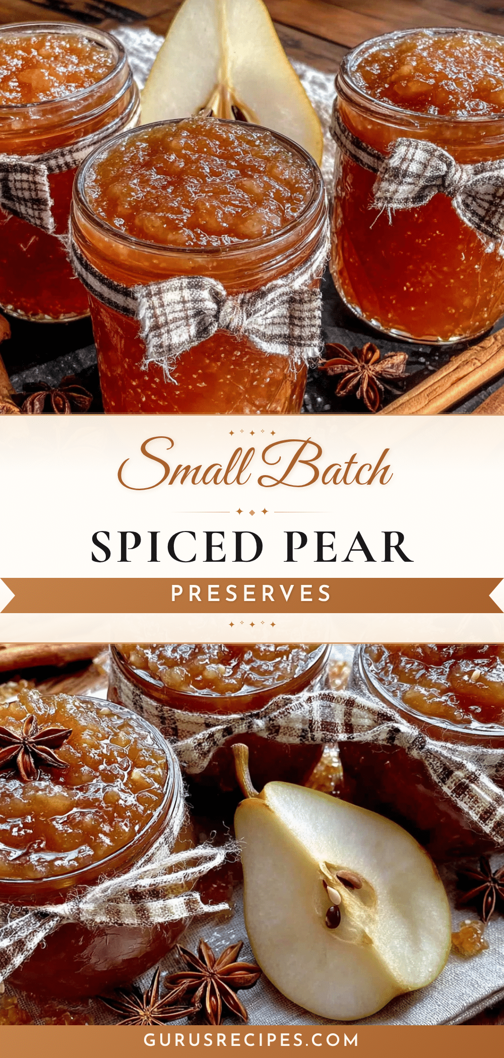 easy small batch spiced pear preserves recipe recipe