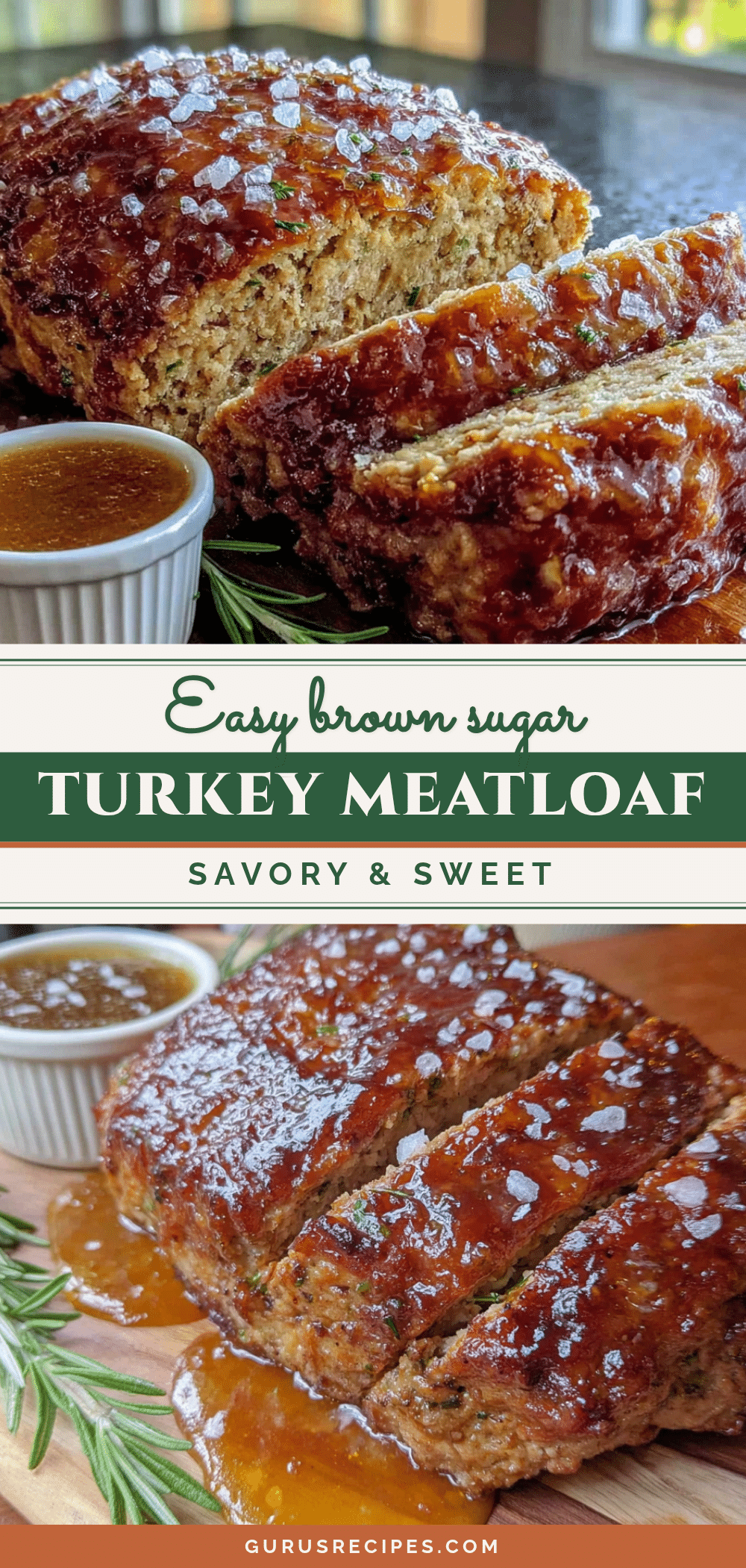 easy turkey meatloaf with brown sugar glaze recipe