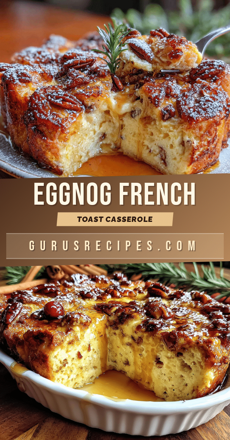 eggnog French toast casserole recipe
