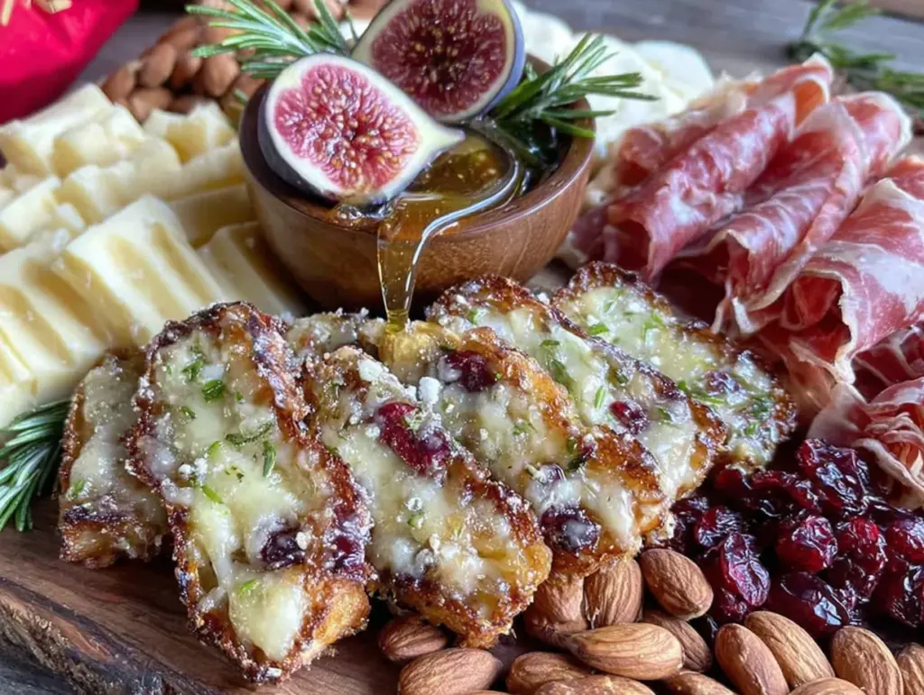 fall harvest charcuterie board with fig and honey - featured image