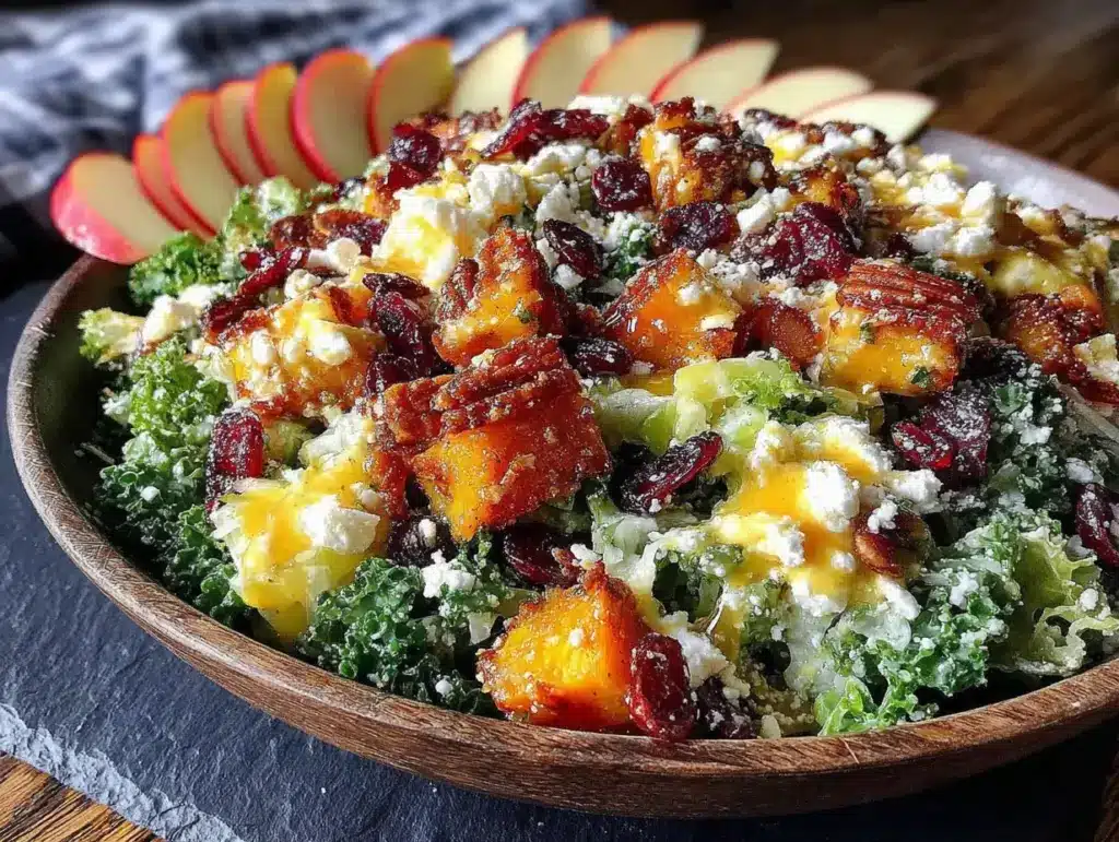 fall harvest chopped salad - featured image
