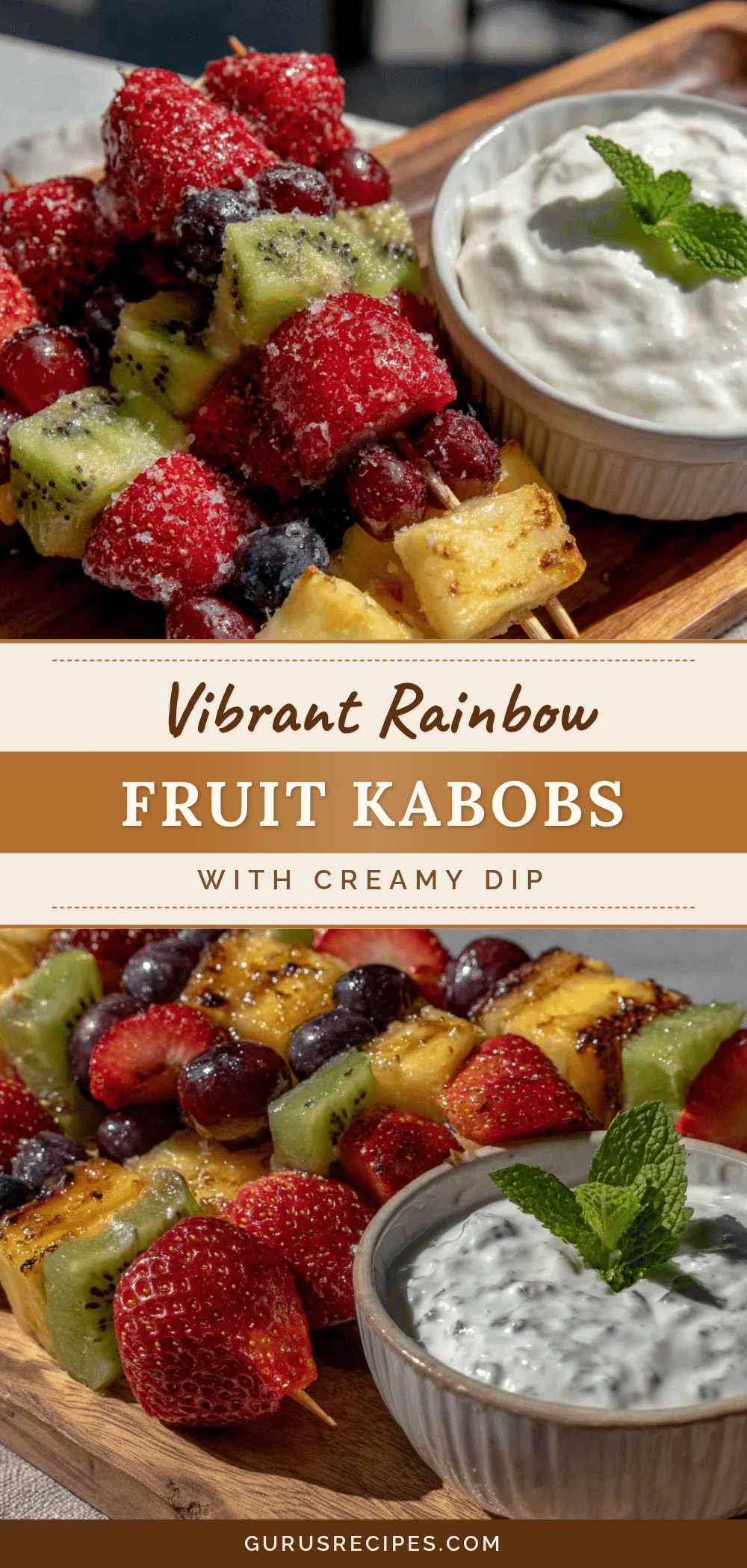 fresh rainbow fruit kabobs recipe