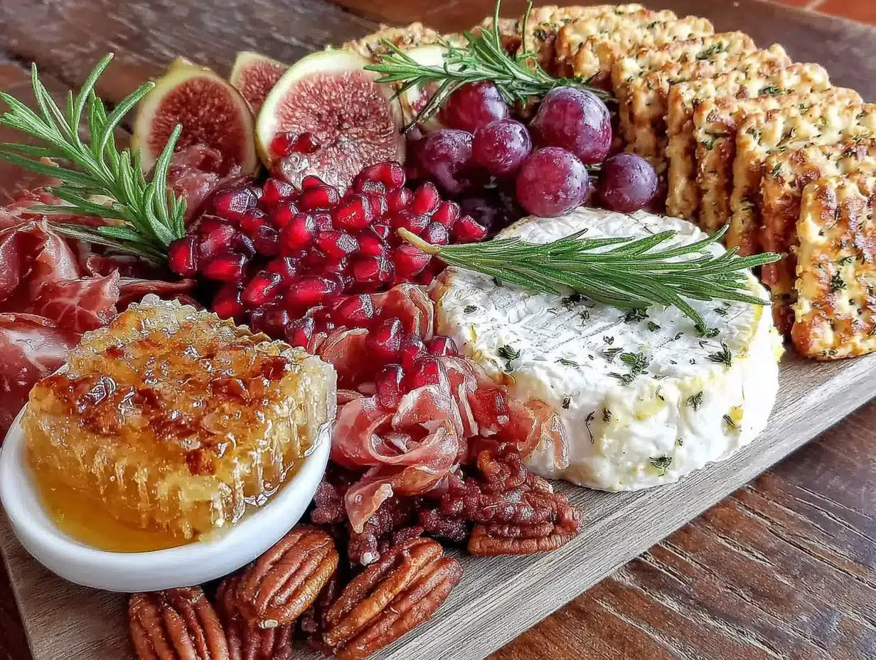 Friendsgiving Charcuterie Board with Fall Fruit preparation steps