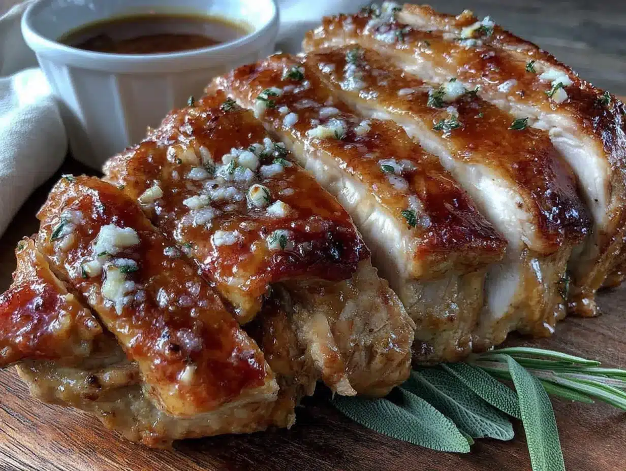 herb butter roasted turkey breast for two preparation steps