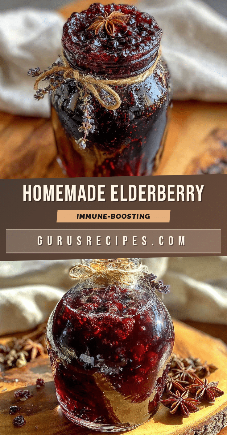 homemade elderberry syrup for immune support recipe
