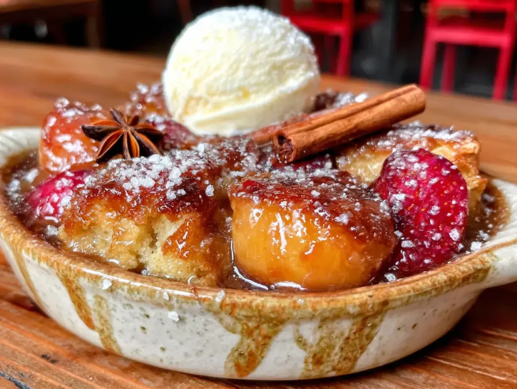 homemade peach cobbler - featured image