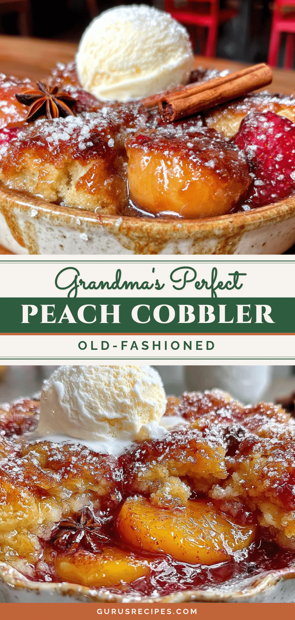 homemade peach cobbler recipe
