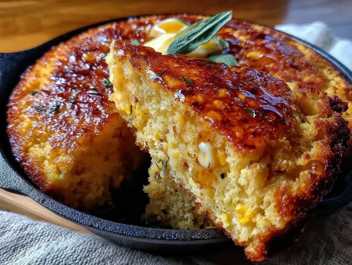 honey butter skillet cornbread preparation steps
