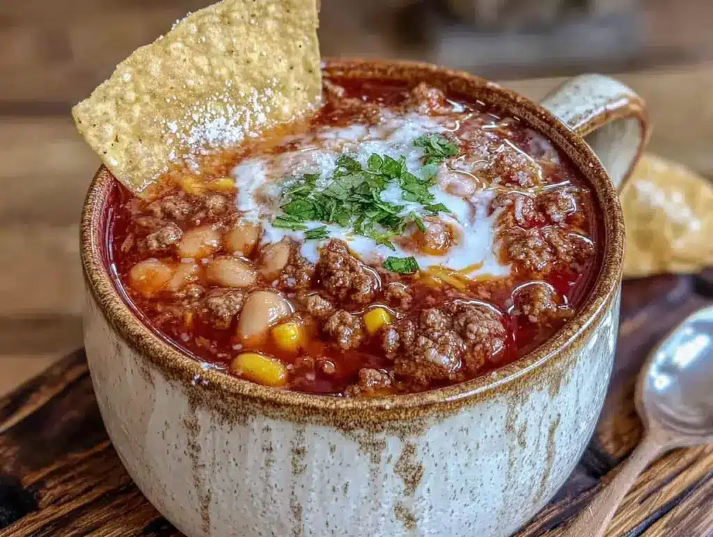 Instant Pot taco soup with ranch and corn - featured image