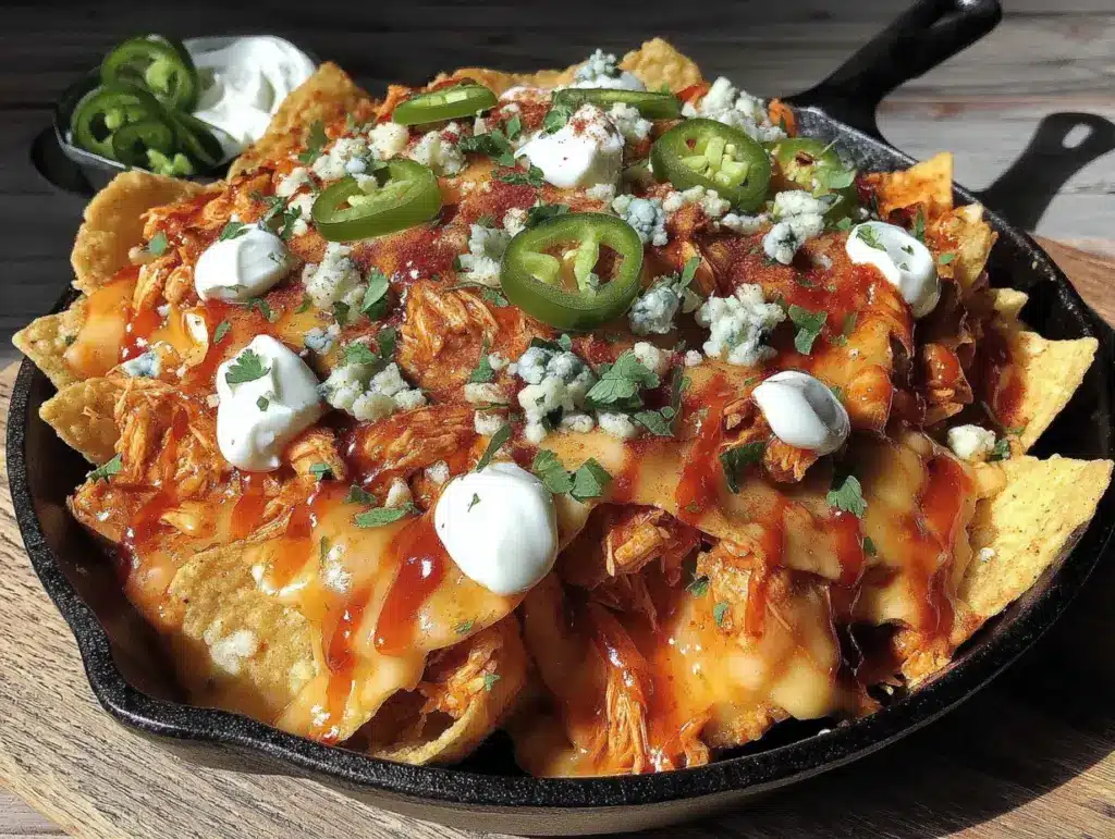 Loaded Buffalo Chicken Nachos - featured image