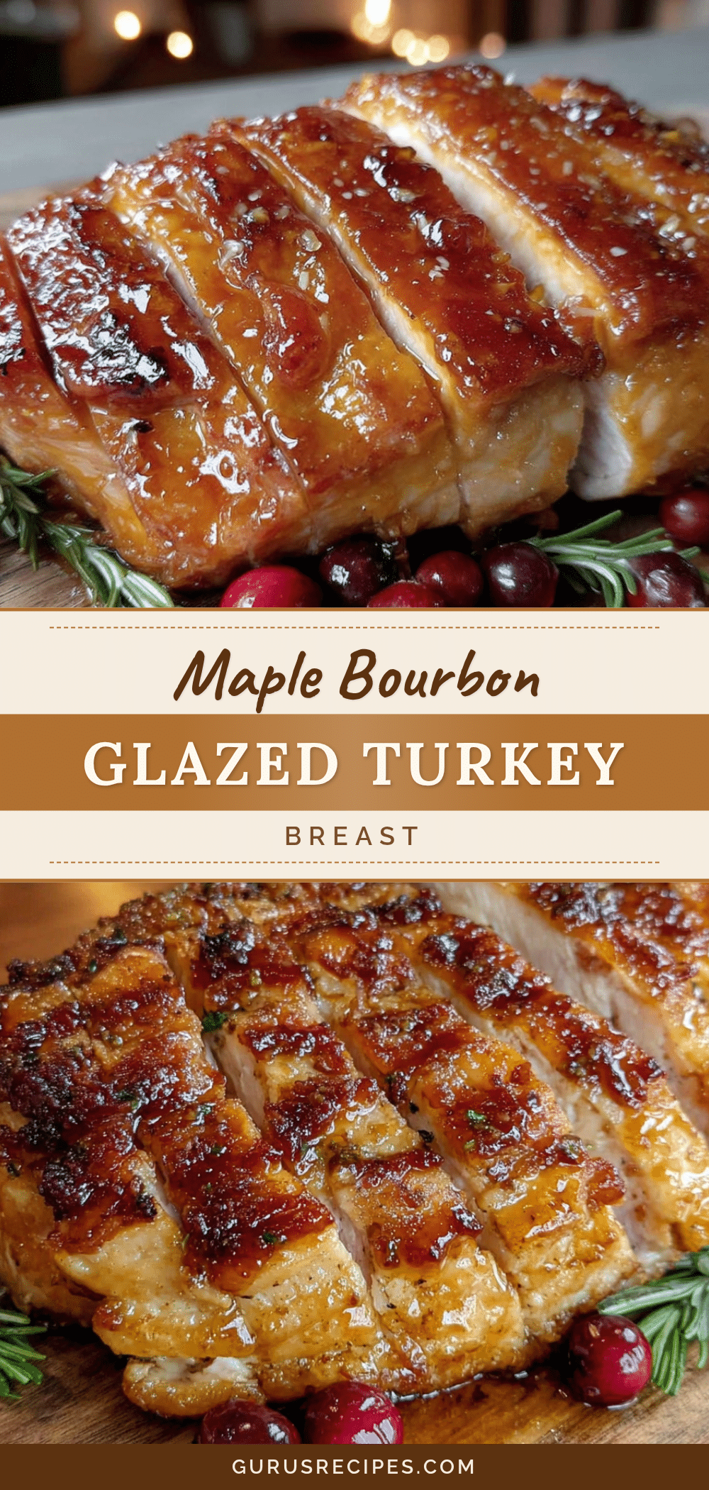 maple bourbon glazed turkey breast recipe