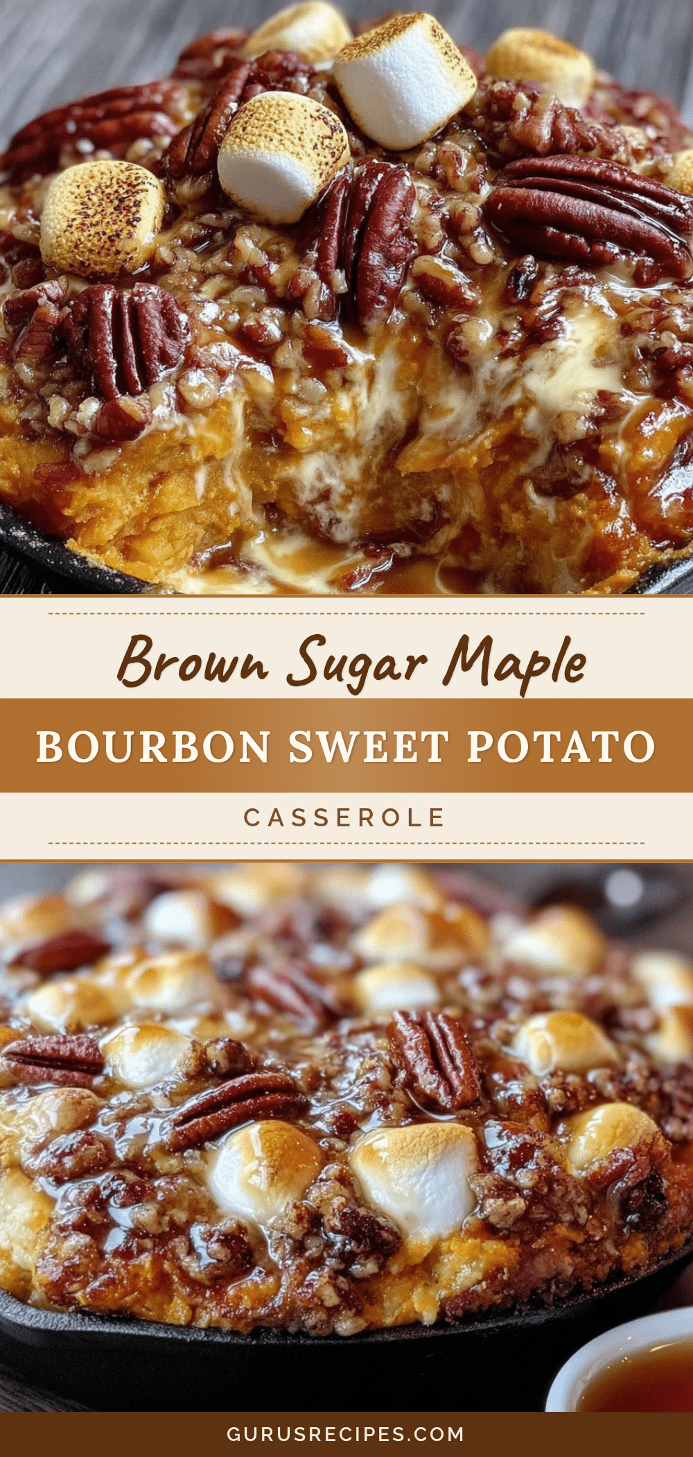 maple bourbon sweet potato casserole recipe