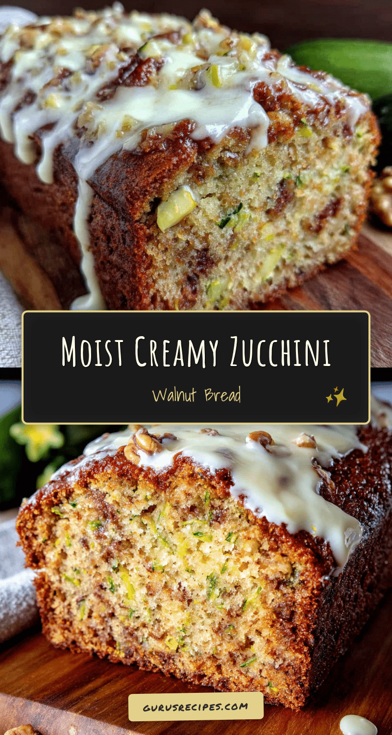 moist zucchini walnut bread recipe