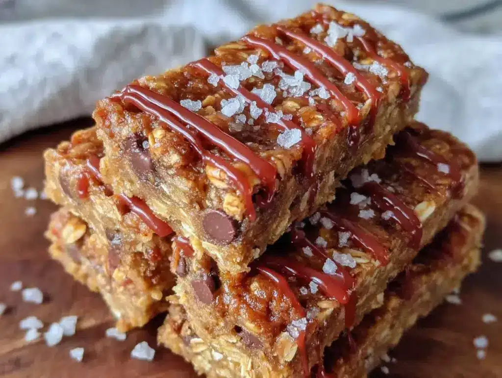 no-bake peanut butter oat bars - featured image