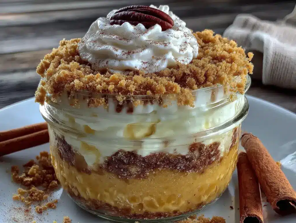 no-bake pumpkin pie parfait - featured image