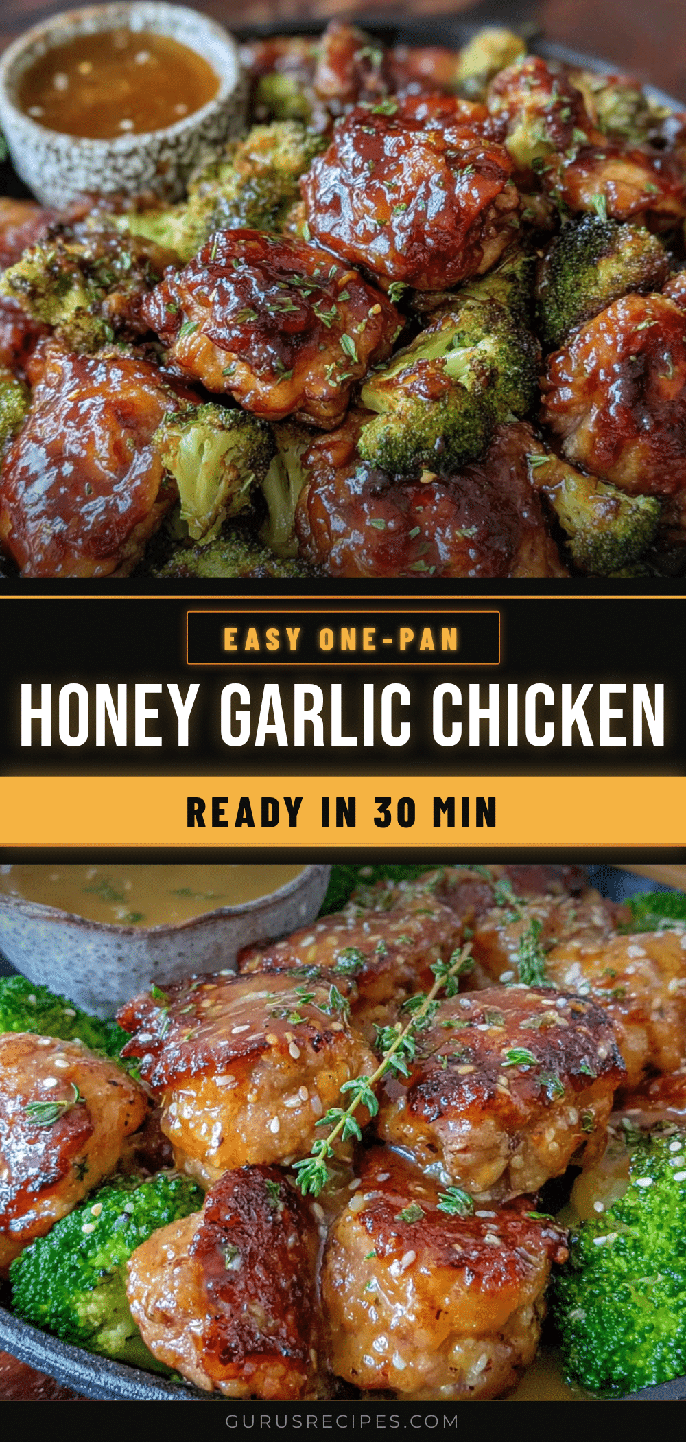 one-pan honey garlic chicken and broccoli recipe