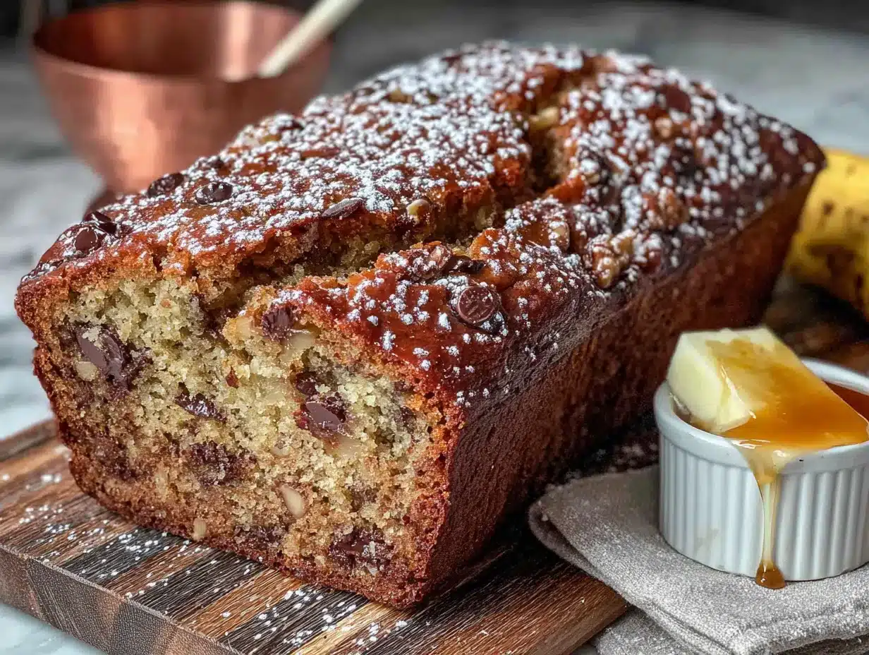 overnight artisan banana bread preparation steps