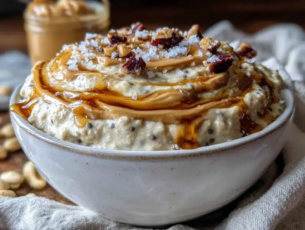 peanut butter overnight oats - featured image