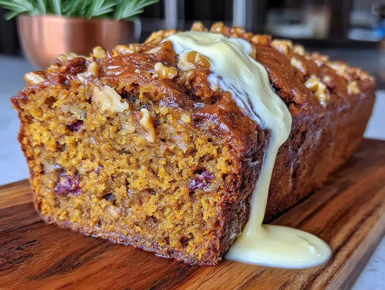 pumpkin banana bread with walnuts preparation steps
