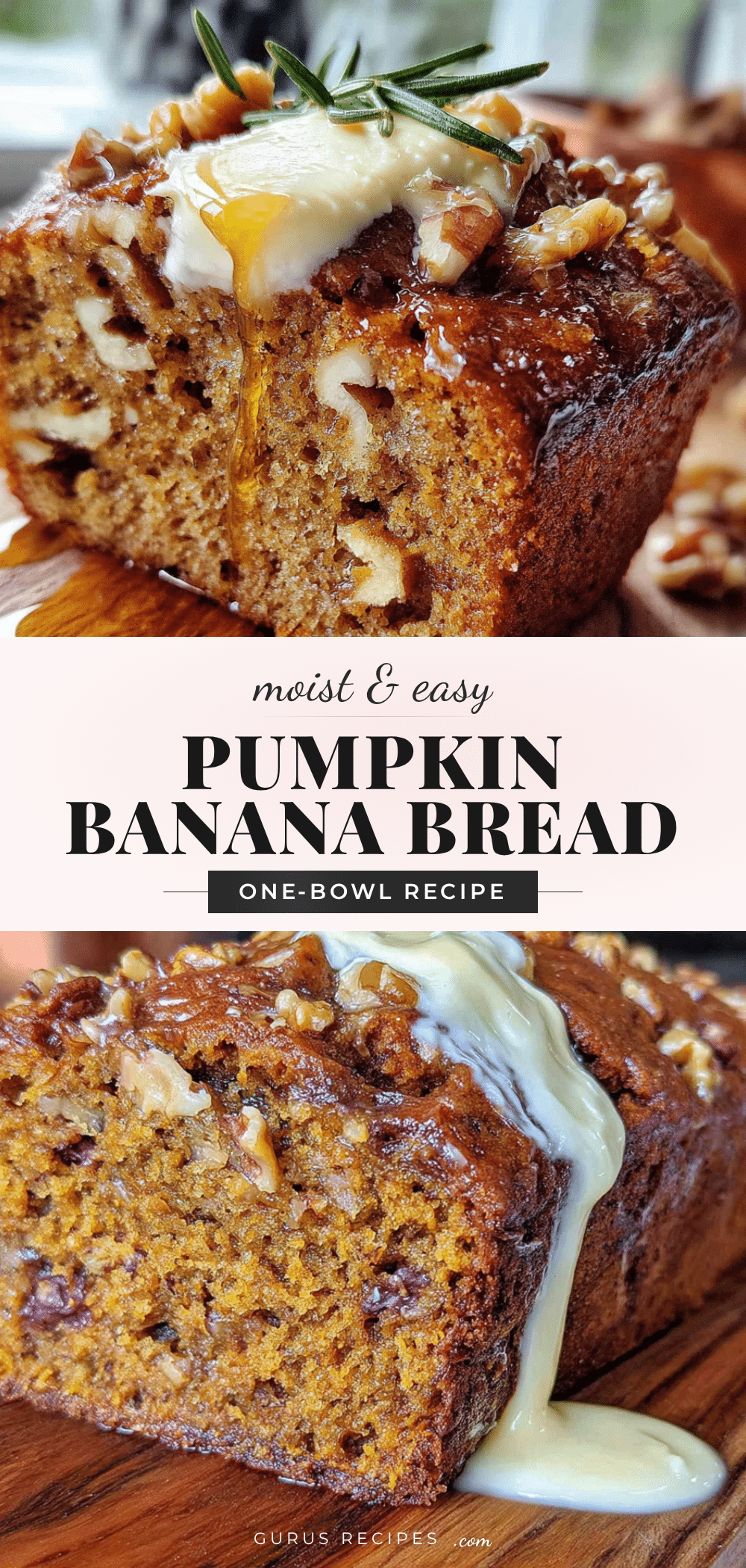 pumpkin banana bread with walnuts recipe