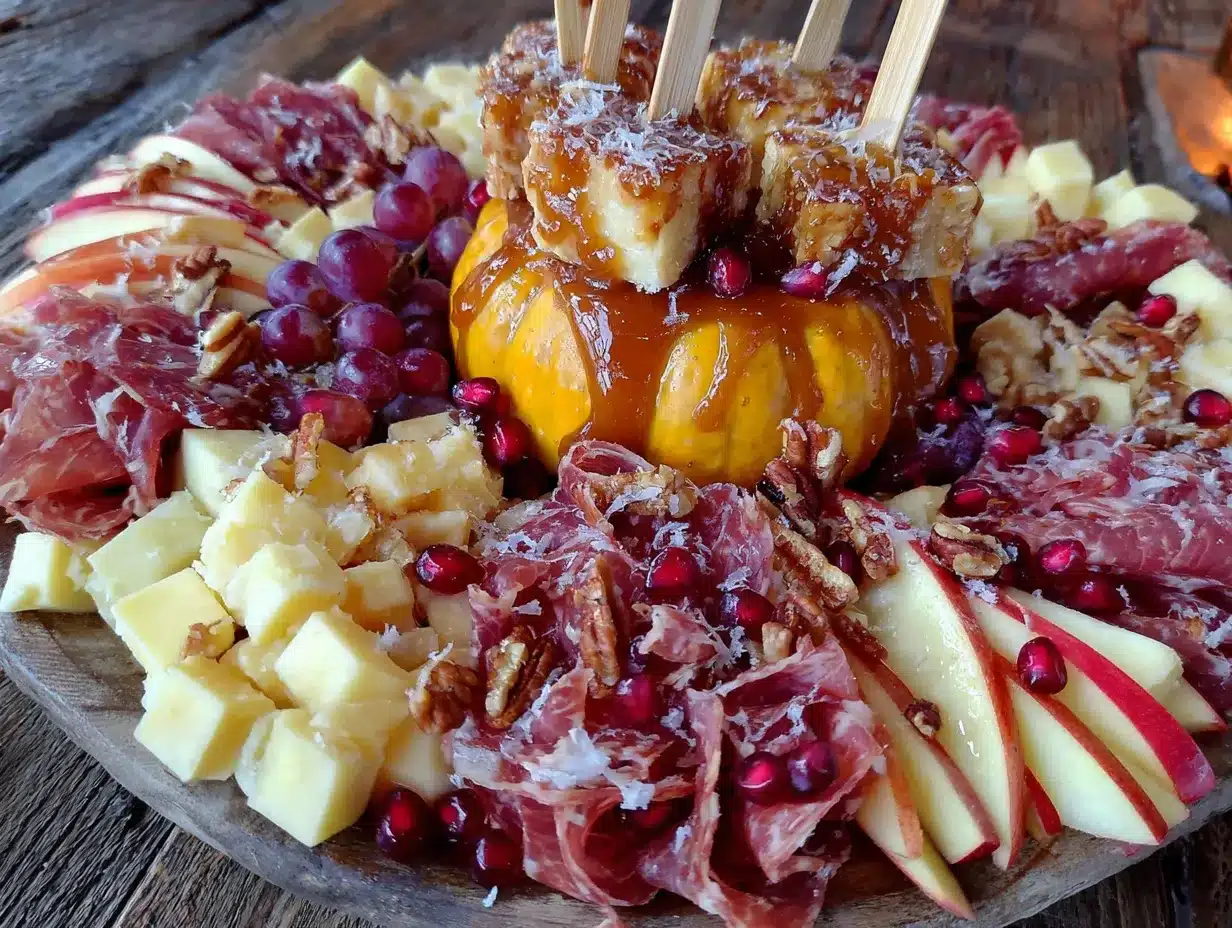 Pumpkin Charcuterie Board preparation steps