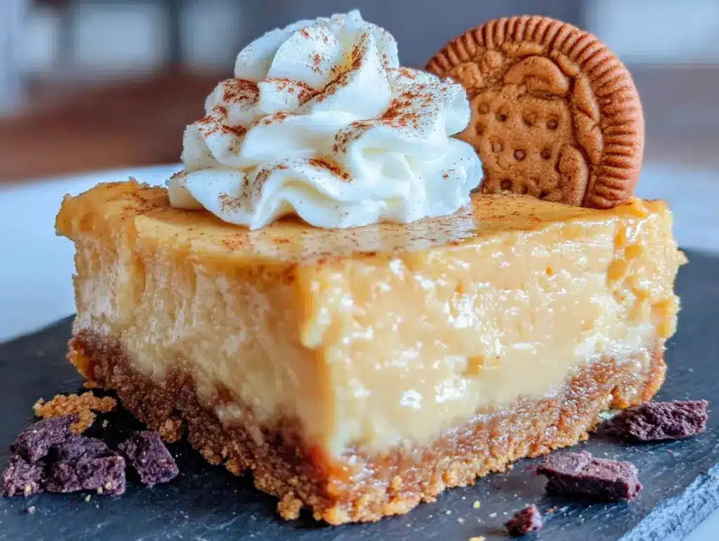 pumpkin cheesecake bars with gingersnap crust - featured image