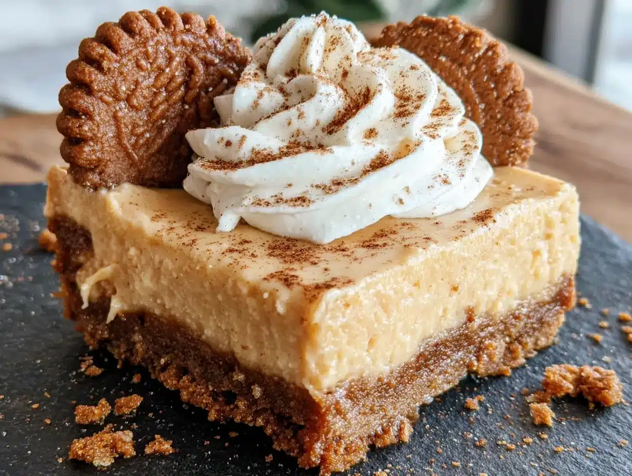 pumpkin cheesecake bars with gingersnap crust preparation steps