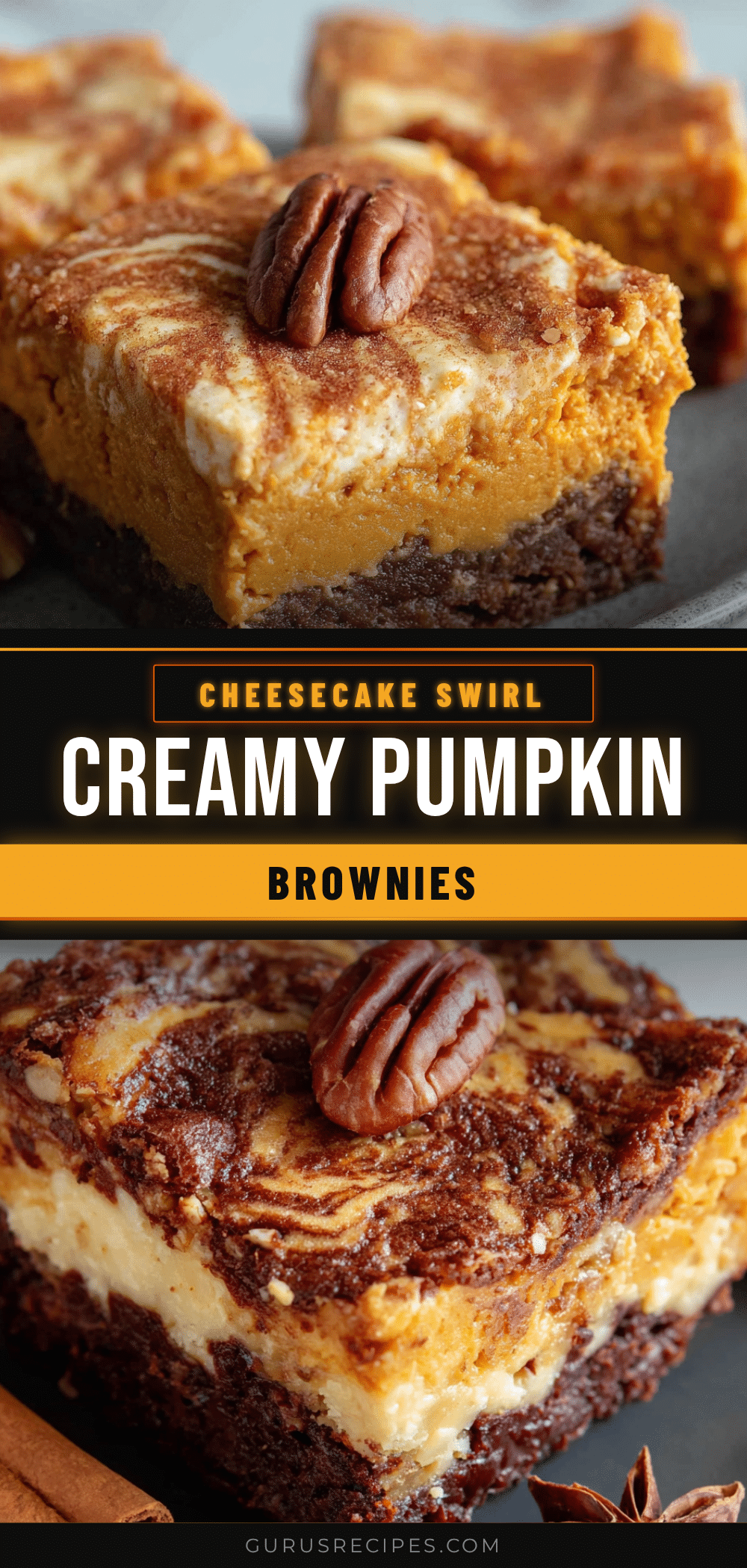 pumpkin cheesecake swirl brownies recipe