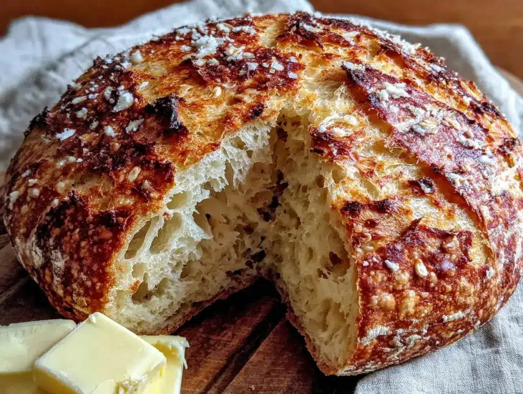pumpkin sourdough discard bread - featured image