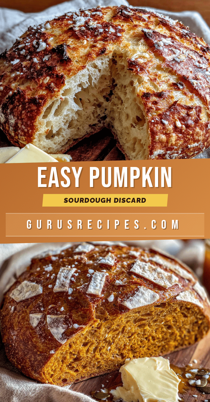 pumpkin sourdough discard bread recipe