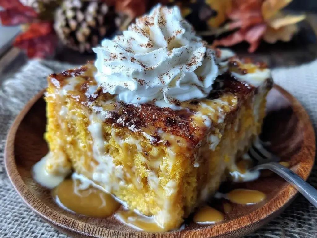 pumpkin tres leches cake - featured image