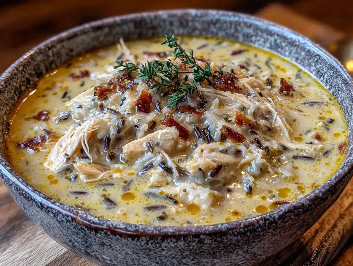 slow cooker turkey and wild rice soup preparation steps