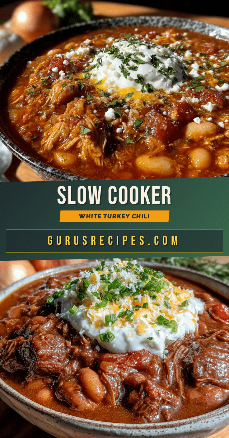 slow cooker turkey white bean chili recipe