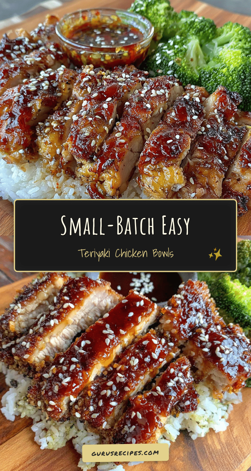 small-batch teriyaki chicken bowls recipe