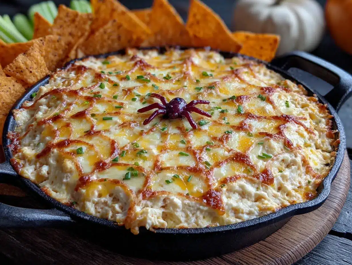 spiderweb buffalo chicken dip preparation steps