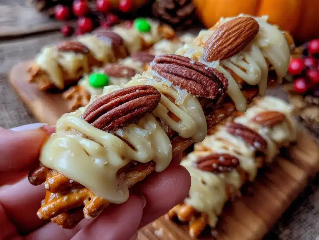 Spooky Witch Finger Pretzel Rods - featured image